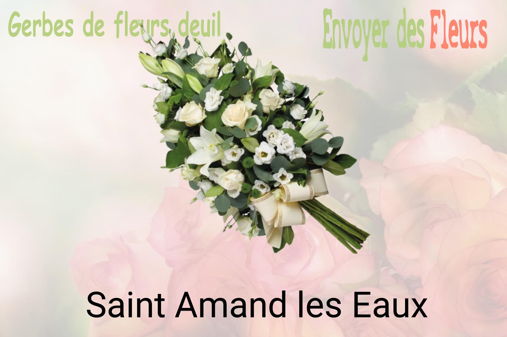 Gerbe de fleurs de deuil livrée à Saint-Amand-les-Eaux